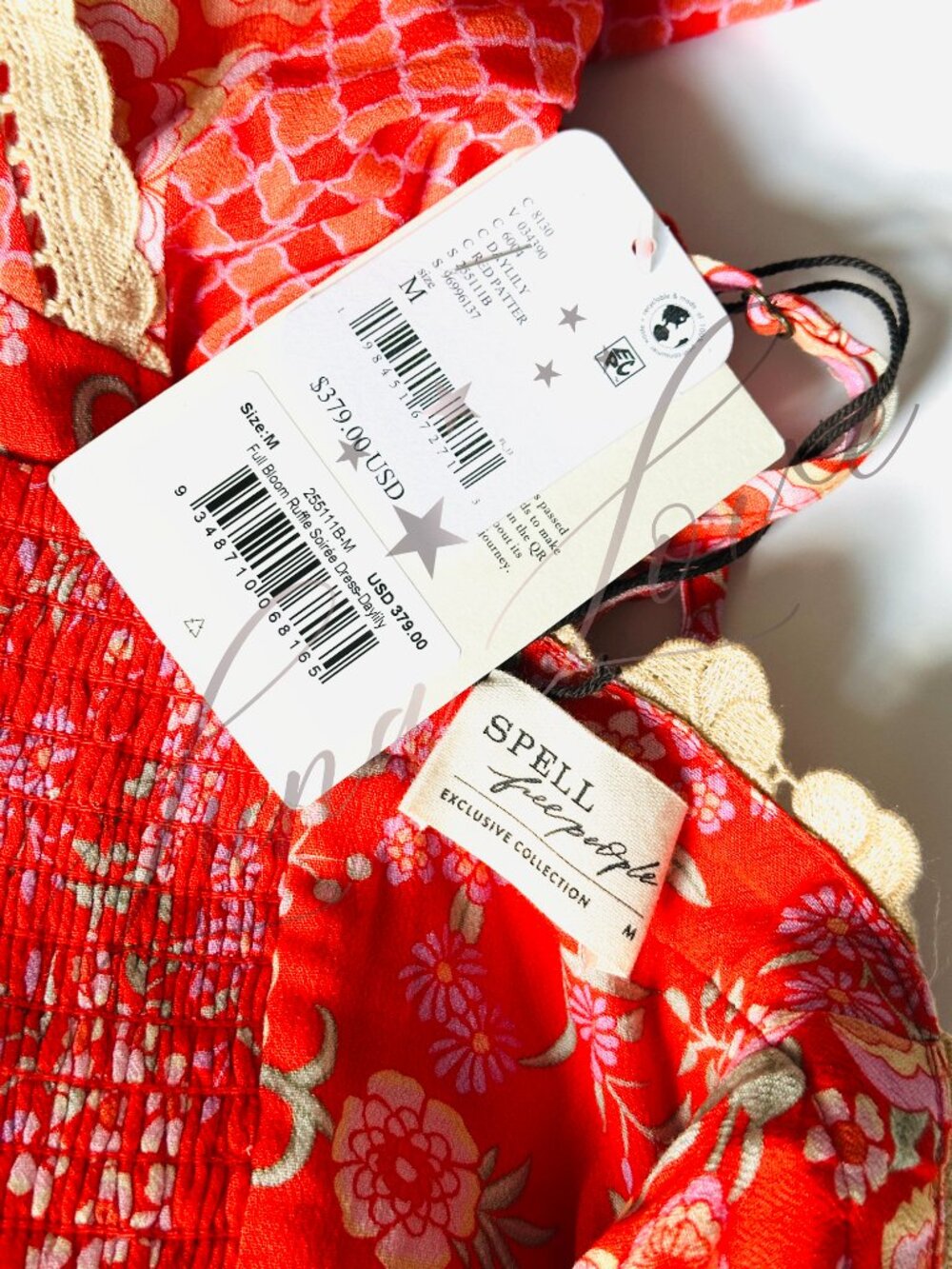 SPELL x Free People Full Bloom Ruffle Soirée Dress (size M) NWT - Picture 13 of 13